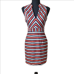 Minuet Striped Dress, Size Small